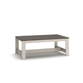Signature Design by Ashley Vista Highlands rectangular coffee table with rustic wood finish and sturdy legs