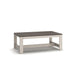 Signature Design by Ashley Vista Highlands rectangular coffee table with rustic wood finish and sturdy legs