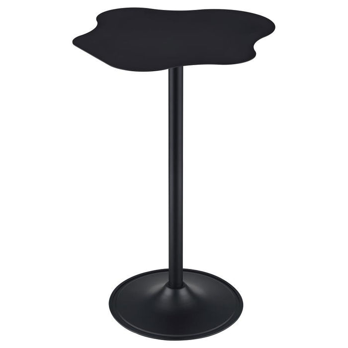 Keanu - Pedestal Cloud-Shaped Top Bar Table - Black