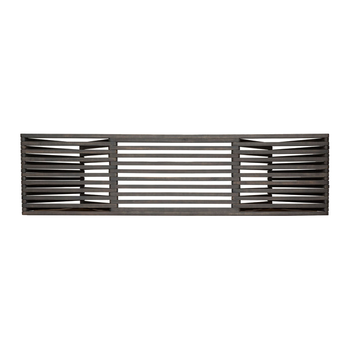 Gloaming - Outdoor Bench With Slat Design And Triangular Base