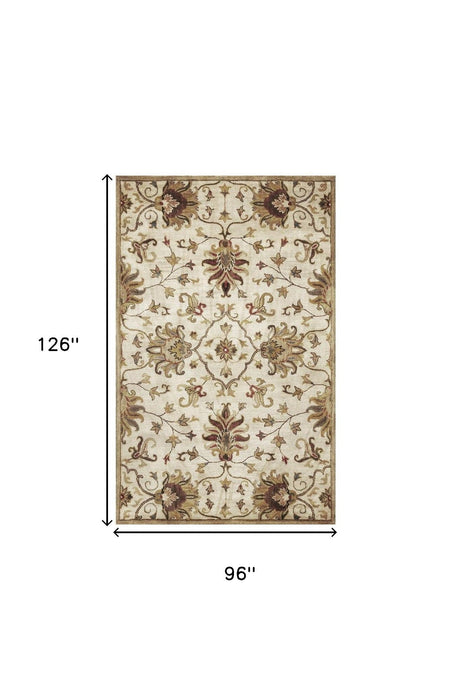 96" x 126" Wool Rug - Champagne