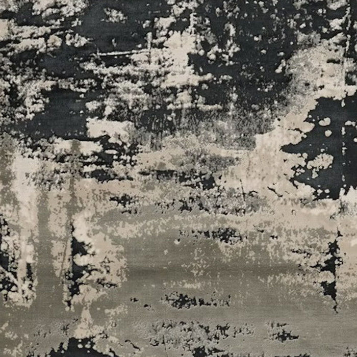 6' x 9' Area Rug - Black And Silver
