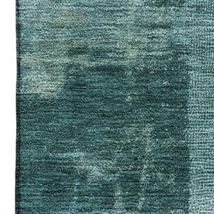 10' X 14' Abstract Washable Area Rug With UV Protection (717056) - Teal / Aqua