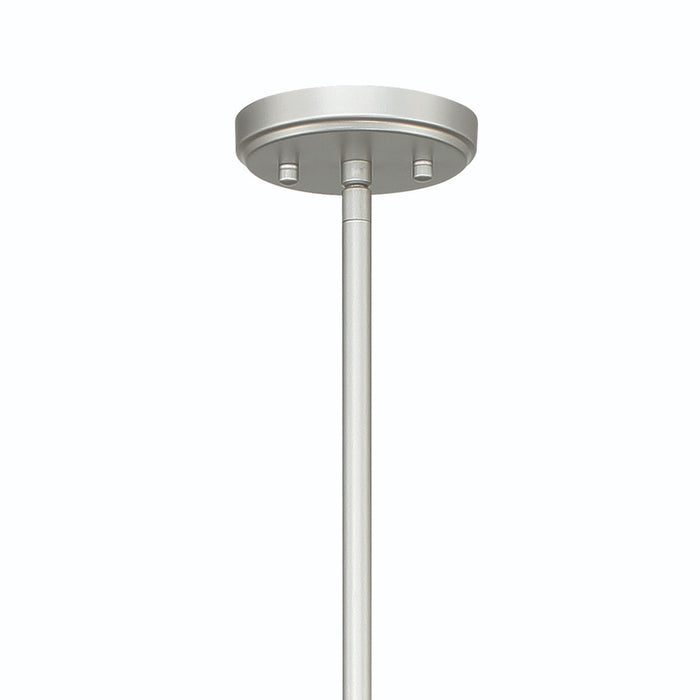 Candle Style Multi Light Metal Dimmable Chandelier - Silver