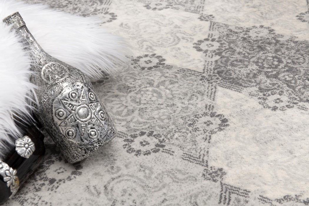 14' Moroccan Runner Rug (610281) - Gray / Beige