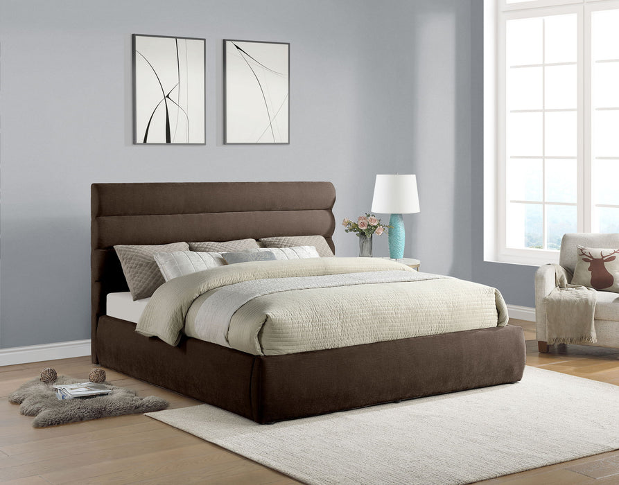 Adam - Chenille Fabric Bed With 52" Headboard