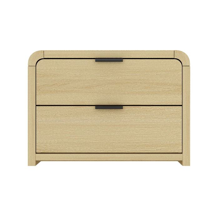Manhattan Grace - Nightstand With Black Handles