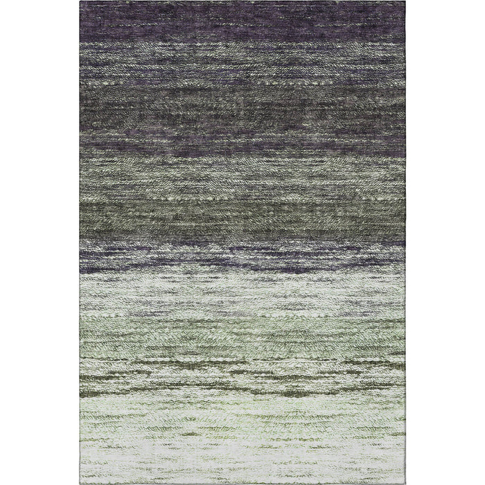 9' X 12' Ombre Washable Area Rug With UV Protection - Green