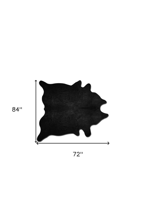 72" x 84" Cowhide - Rug - Black