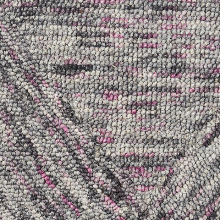 11' X 8' Wool Geometric Area Rug - Ivory / Gray