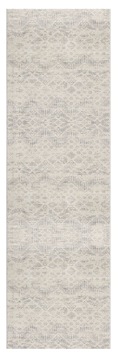 2' X 30' Abstract Area Rug (609806) - Beige / Gray