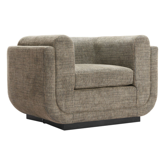Upholstered Arm Chair - Green / Black
