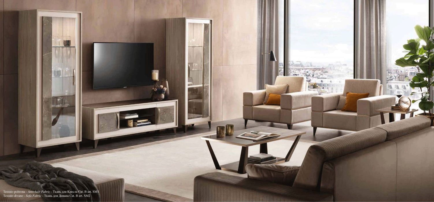 ArredoAmbra - TV Cabinet - Beige / Light Brown