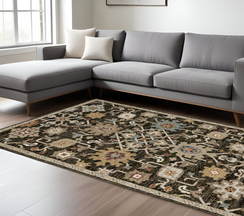9' X 12' Oriental Area Rug - Brown
