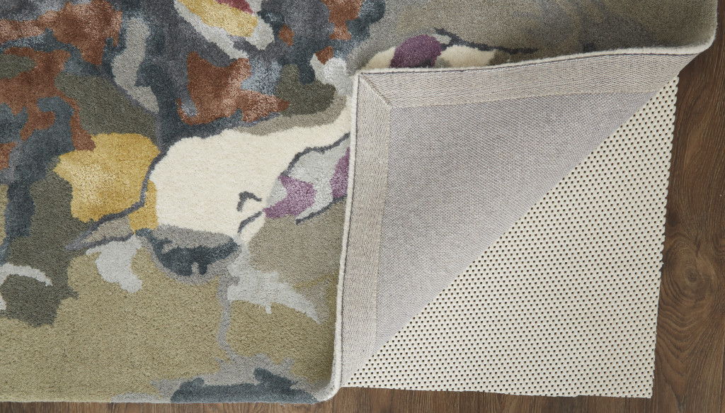 9' x 12' Wool Floral Hand Tufted Area Rug - Pink And Green