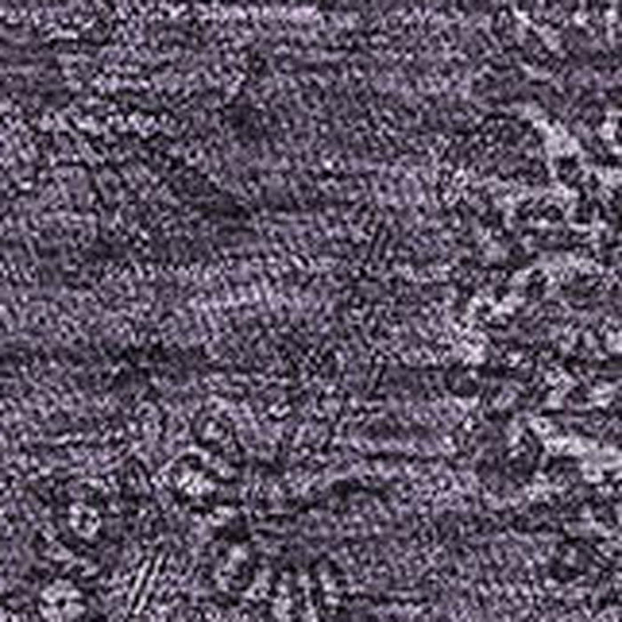 9' X 12' Floral Washable Area Rug With UV Protection - Eggplant And Ivory