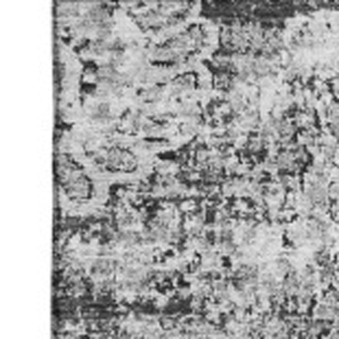 10' X 14' Floral Washable Area Rug With UV Protection (653206) - Gray / Ivory