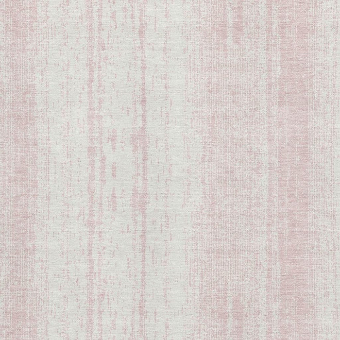 10' X 14' Striped Washable Area Rug With UV Protection (668355) - Pink / Ivory