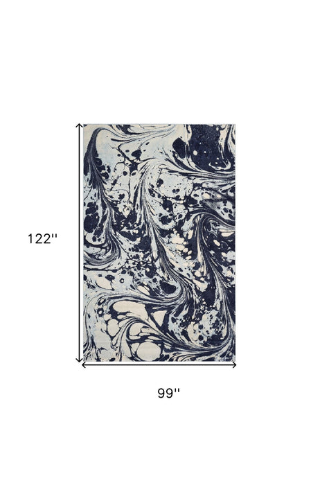 8.3' x 10.2' Shag Polypropylene Area Rug - Multicoloured