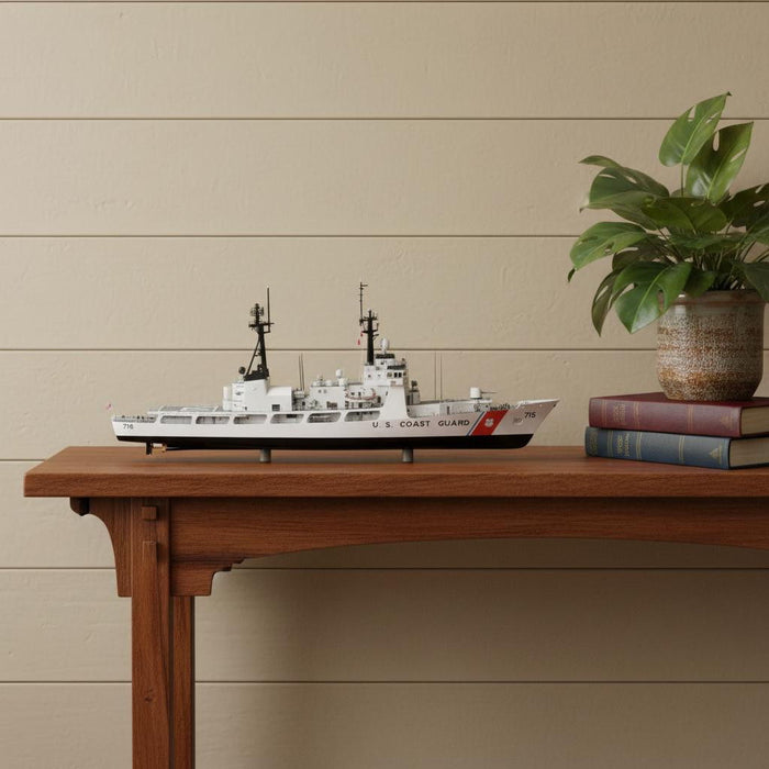 Hand Painted Model Boat (624586) - White