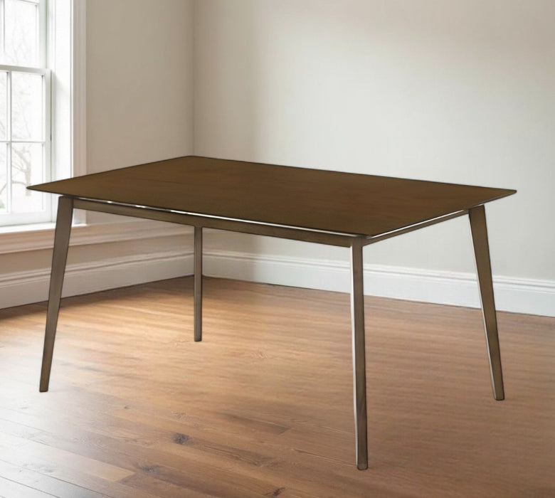 59" Solid Wood Dining Table - Brown