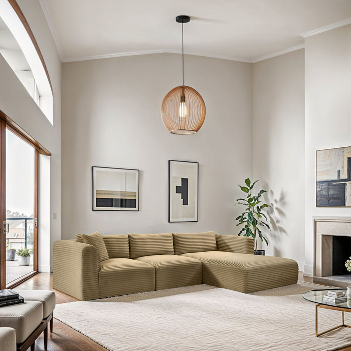 Shaggy - 3 Piece Modular Sectional