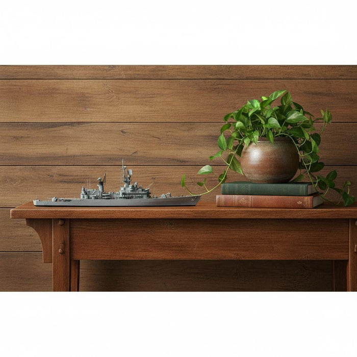 Hand Painted Model Boat (627524) - Gray