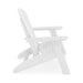 Giga Adirondack arm chair made of sturdy HDPE poly lumber, ideal for poolside, patio, or garden relaxation.
