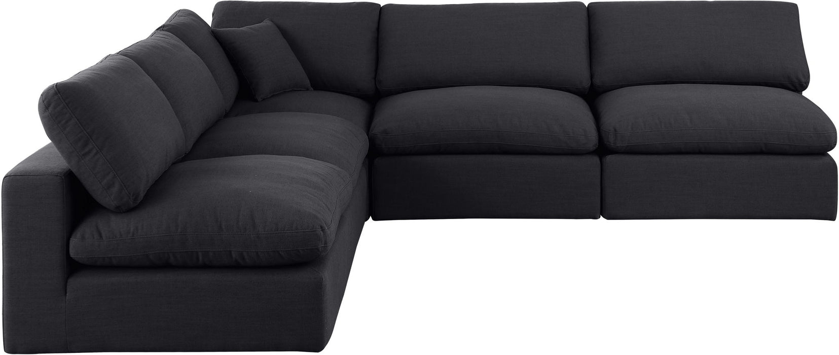 Comfy - 5 Piece Linen Modular Corner Armless Sectional