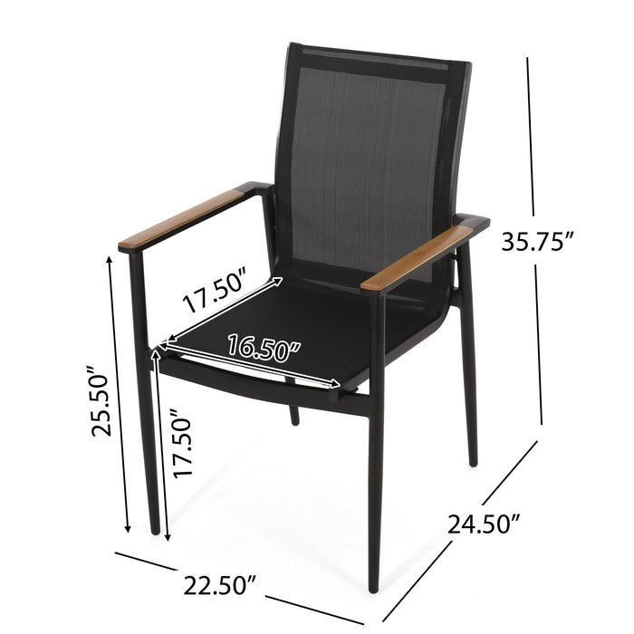 Barrister - Dining Chair (Set of 2) - Black / Natural