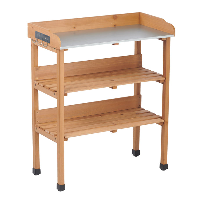 Outdoor Potting Table, 3 Tier Workbench