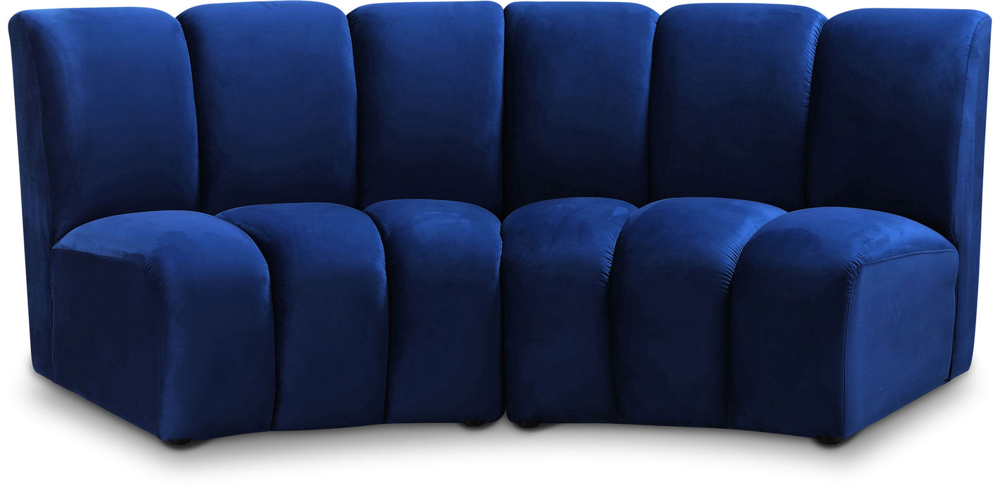 Infinity - 2 Piece Velvet Modular Sectional