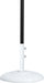 Meridian Furniture Fiji aluminum patio umbrella with round white and black base, ideal for outdoor shading and patio decor.