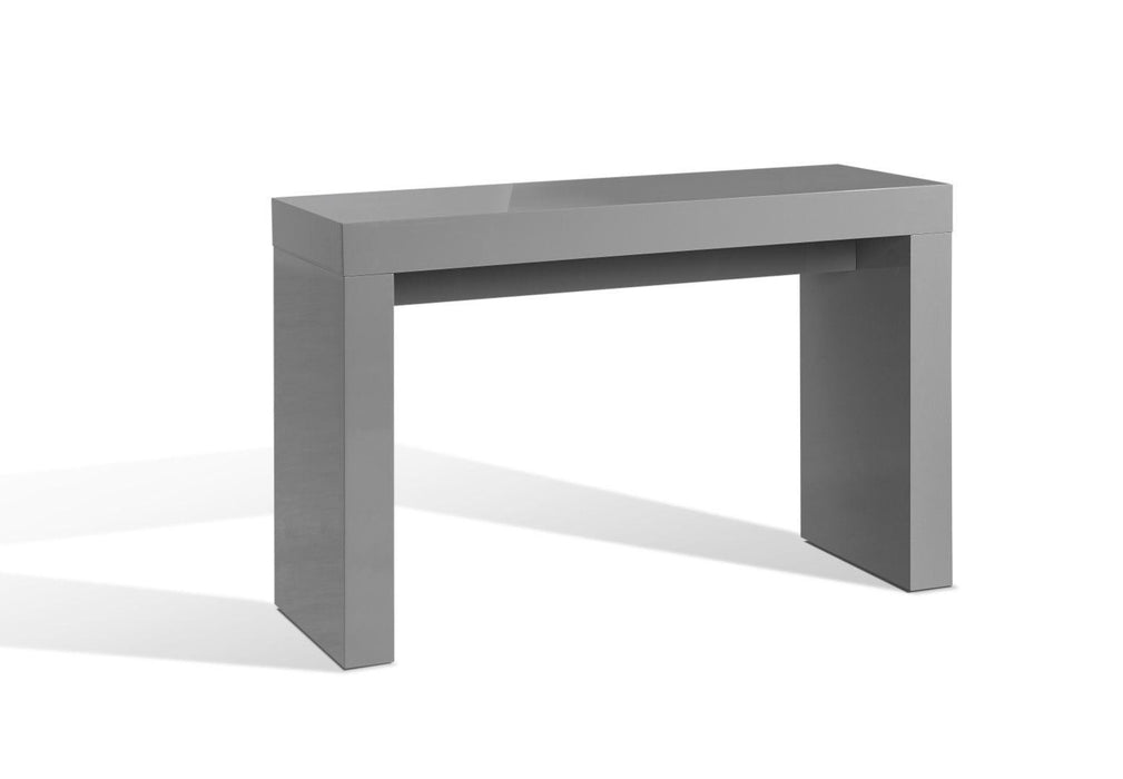 47" Wood Block Console Table - Gray