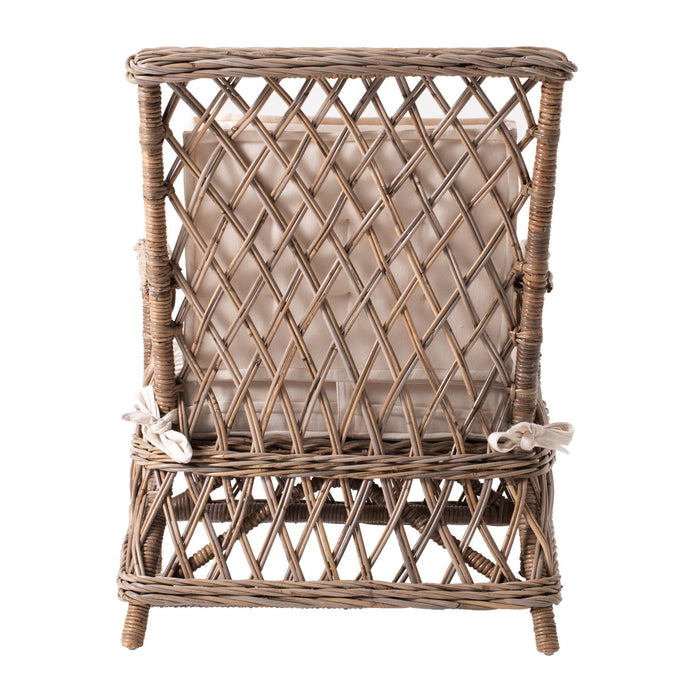Cross Back Dining Arm Chairs (Set of 2) - Natural