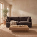 Meridian Furniture Hammond velvet performance fabric 2-piece loveseat sectional with plush cushions and modern design.