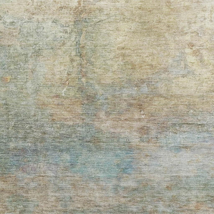10' X 14' Abstract Washable Area Rug With UV Protection (717803) - Wheat / Beige