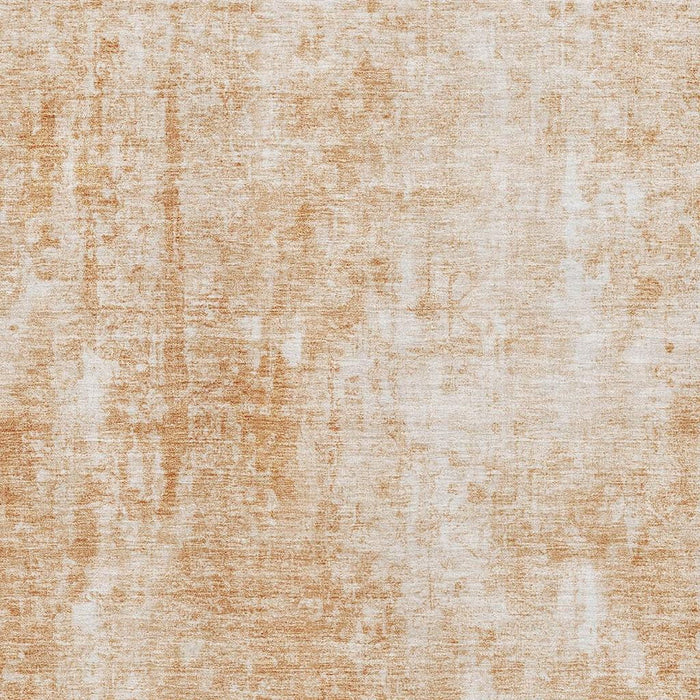 10' X 14' Abstract Washable Area Rug With UV Protection (654820) - Terra Cotta / Ivory