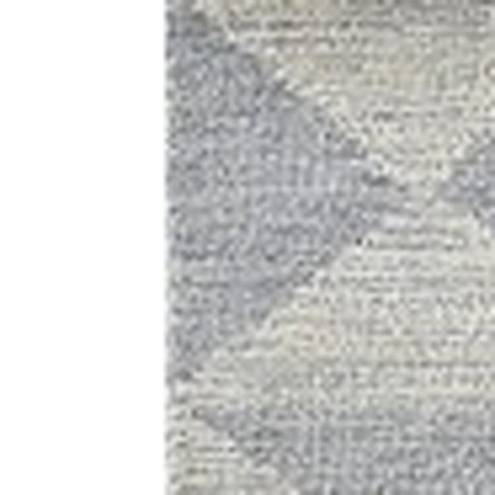 9' x 13' Hand Tufted Space Dyed Geometric Indoor Area Rug - Ivory