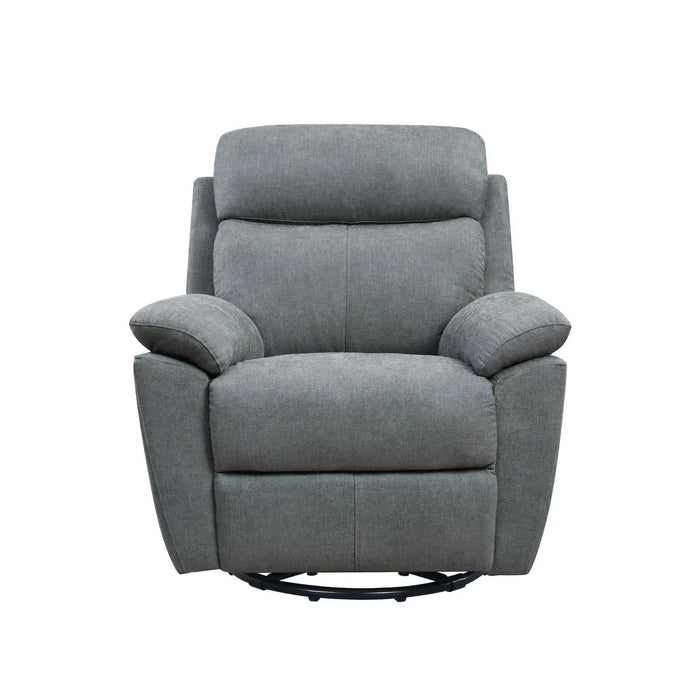 Fabric Power Recliner With USB - Gray