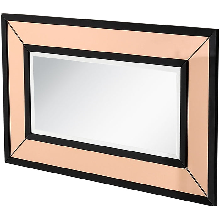 26" Framed Accent Mirror - Gold Rose