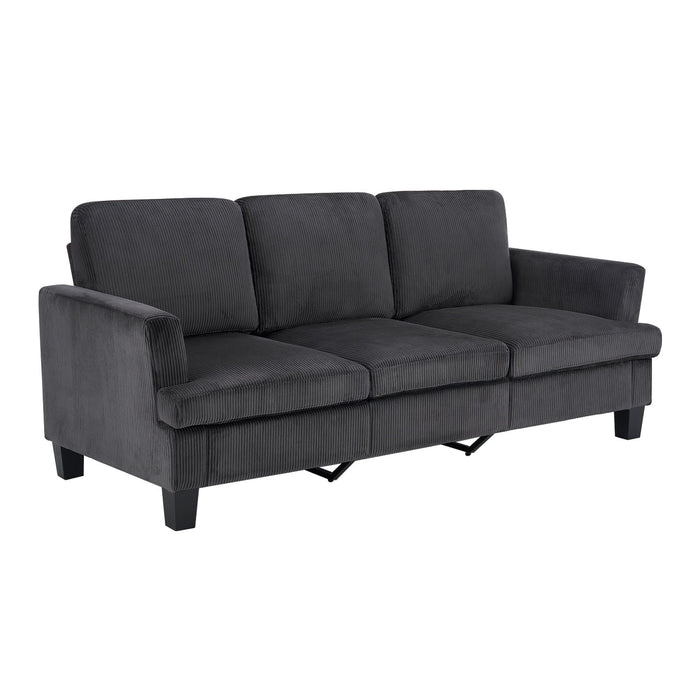Corduroy Sofa - Dark Gray
