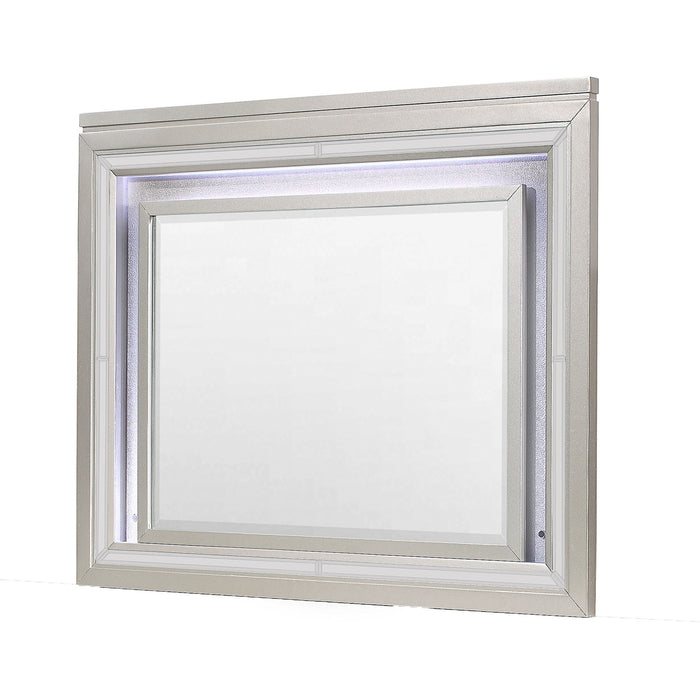 38" Lighted Mounted Accent Mirror - Champagne