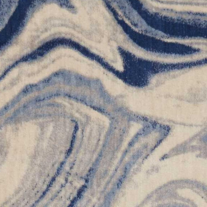 9' X 13' Abstract Non Skid Area Rug - Gray