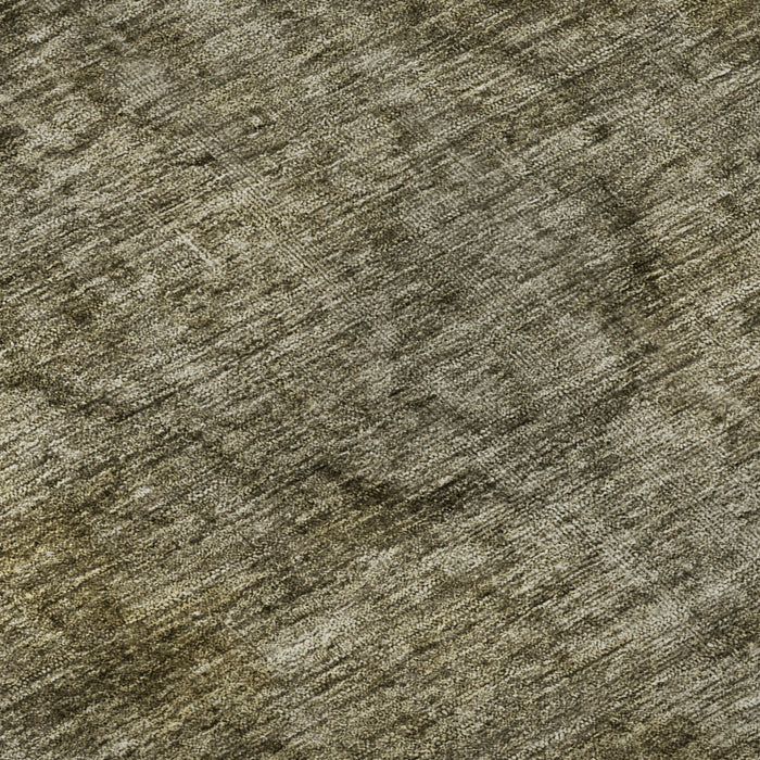 10' X 14' Abstract Washable Area Rug With UV Protection (696278) - Pewter / Silver