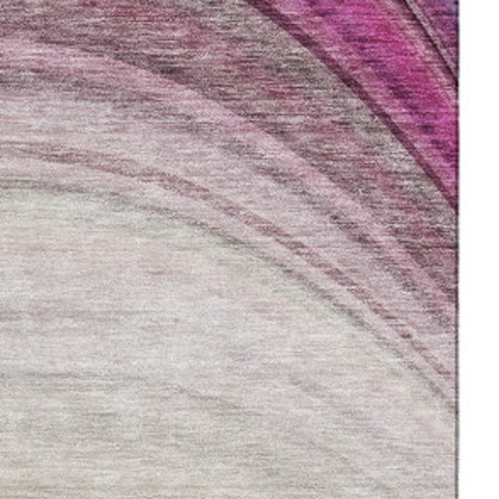 9' X 12' Ombre Washable Area Rug With UV Protection (650295) - Beige / Purple / Blue