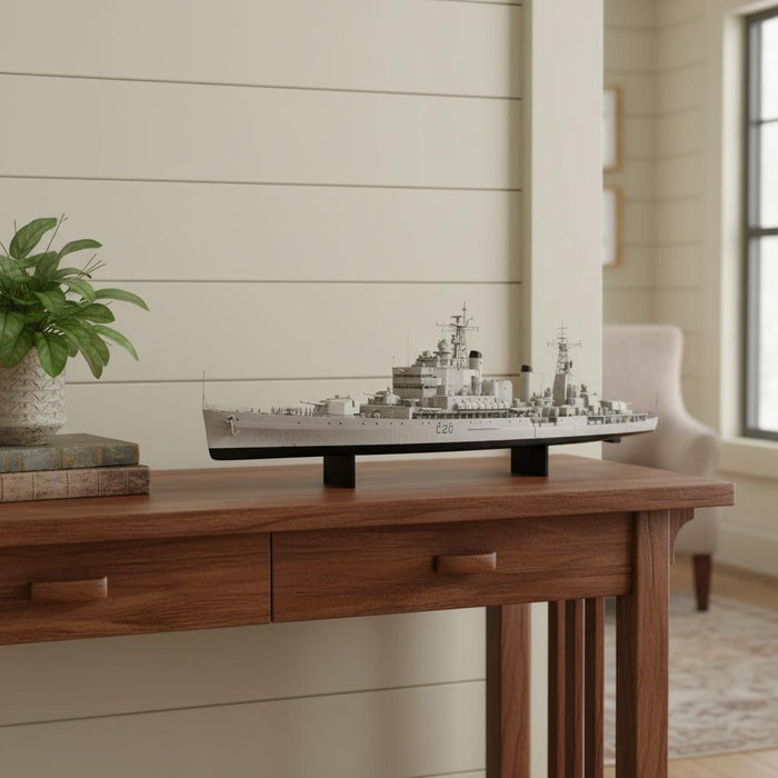 Hand Painted Model Boat (627525) - Gray