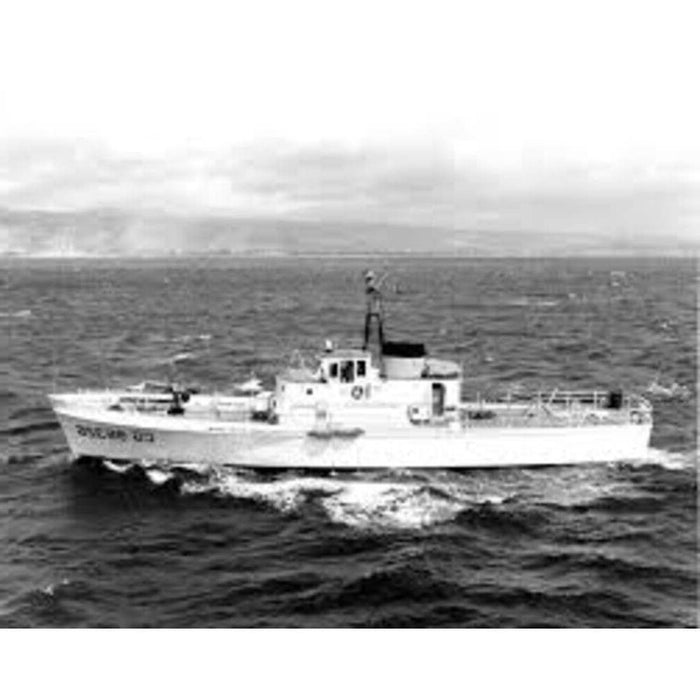 Hand Painted Model Boat (624470) - Dark Gray / White