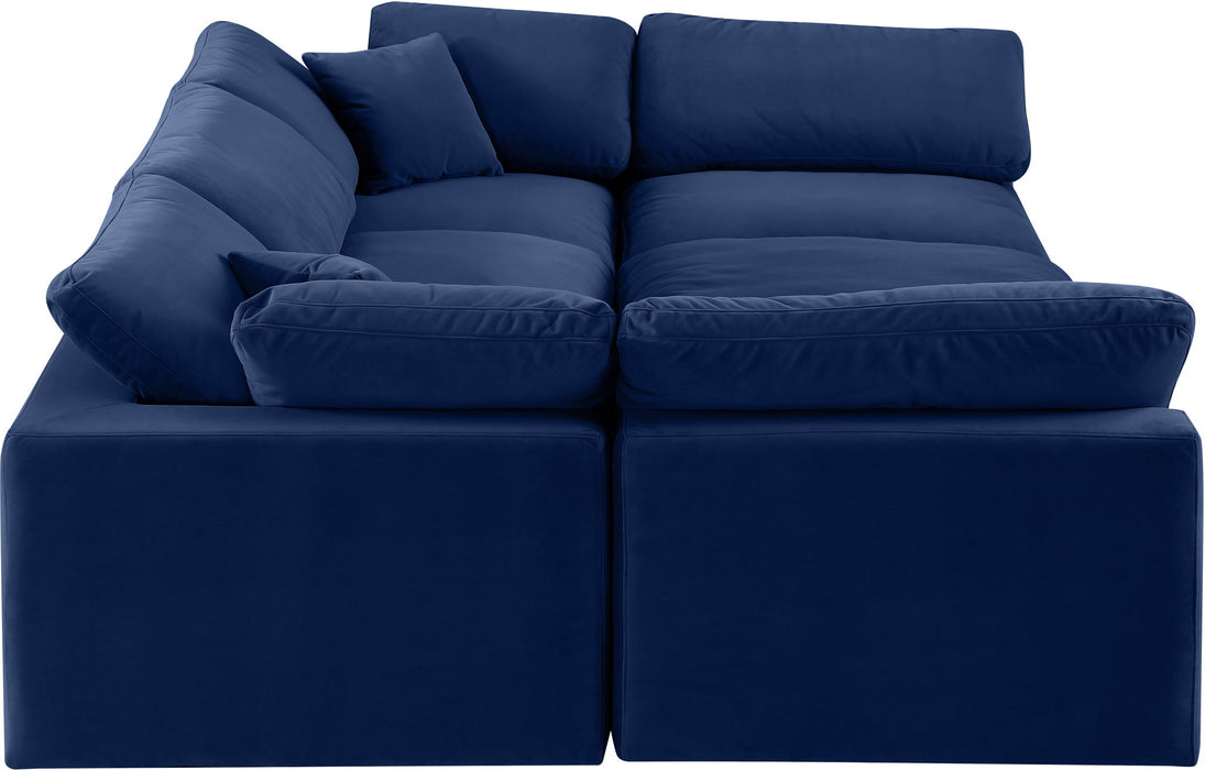 Comfy - 6 Piece Velvet Sectional