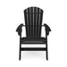 Giga Adirondack arm chair made of durable HDPE poly lumber, perfect for poolside, patio, or garden relaxation.